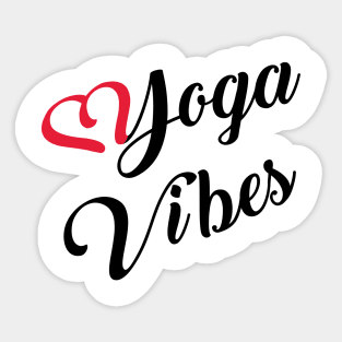 Yoga Vibes Tee Sticker